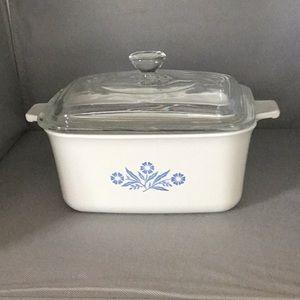 Corning ware Rectangle Blue Cornflower P-4-B